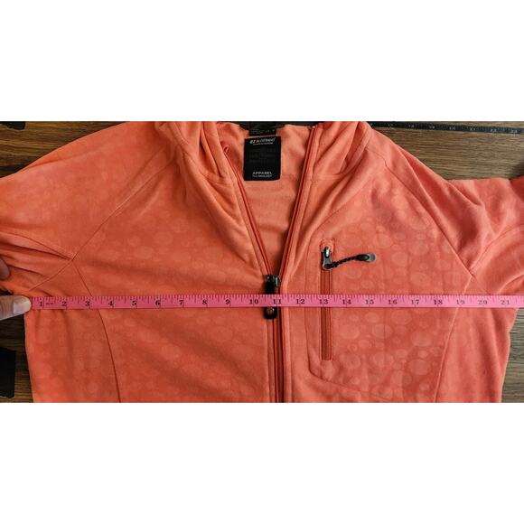 Killtec Women's 12 Orange Bubble Print Fleece Outdoor Jacket - Picture 6 of 9